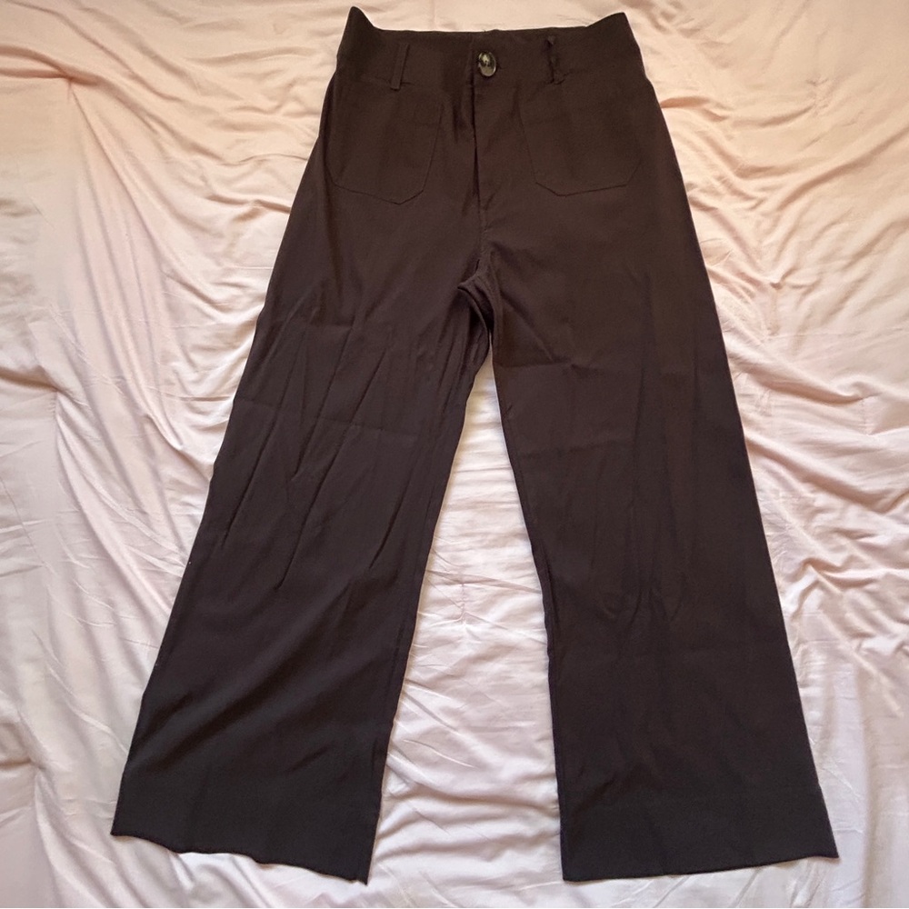 Women’s Brown Wide-Leg Pants
